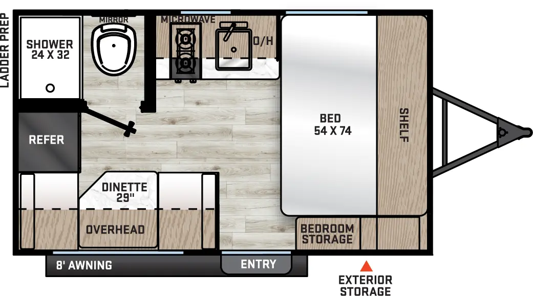 Catalina Summit Series 7 134RDX Floorplan